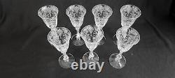 7 Cambridge Rose Point Wine Glasses 5 7/8 Tall Beautiful Condition! Stem 3121