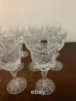 7 Cut Crystal Wine Glasses From Sèvres (Price Per Unit)