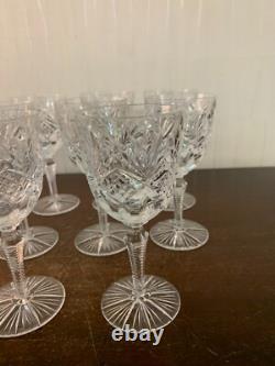 7 Cut Crystal Wine Glasses From Sèvres (Price Per Unit)
