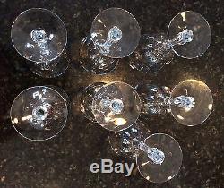 7 Duncan Miller CANTERBURY Ribbed Stem Crystal Goblets VINTAGE WINE GLASS