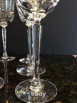 7 Lenox Gold CLASSIC REGENCY Red Wine Glasses 7-1/4 Fine Cut Holiday Crystal