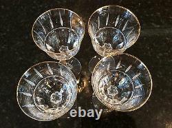 7 Lenox Gold CLASSIC REGENCY Red Wine Glasses 7-1/4 Fine Cut Holiday Crystal