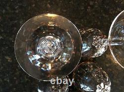 7 Lenox Gold CLASSIC REGENCY Red Wine Glasses 7-1/4 Fine Cut Holiday Crystal