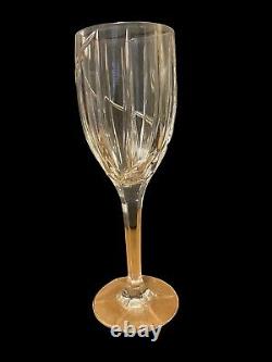 7 Mikasa UPTOWN Crystal Goblet Glasses swirl Wine Water 9 DISCONTINUED