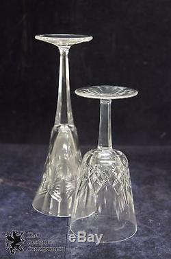 7 Pc Waterford Millennium Crystal Toasting Flutes Wine Goblets Peace Happiness