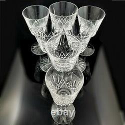 7 Piece Waterford Crystal Lismore Goblet Set wine water stemware glasses tgc