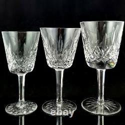 7 Piece Waterford Crystal Lismore Goblet Set wine water stemware glasses tgc