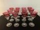 7 Red Wine Glasses Model Tommy Crystal Saint Louis (Price Per Unit) Model 10