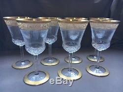 7 St Louis crystal / cristal Thistle Red wine goblets