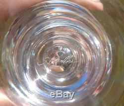 7 Vintage STEUBEN BALUSTER White Wine Goblets/Stems Teardrop 5-1/8 Fine Crystal