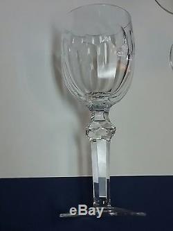 7 WATERFORD CRYSTAL CURRAGHMORE cut 7 wine claret hock glasses stemware goblet