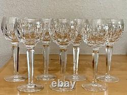 7 WATERFORD CRYSTAL KILDARE HOCK WINE GLASSES 7 1/2 + 1 Bonus LISMORE HOCK