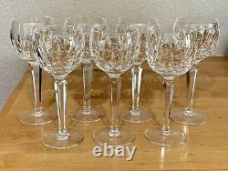 7 WATERFORD CRYSTAL KILDARE HOCK WINE GLASSES 7 1/2 + 1 Bonus LISMORE HOCK