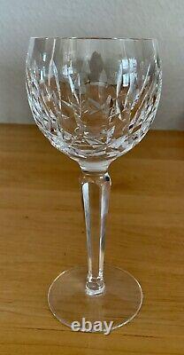 7 WATERFORD CRYSTAL KILDARE HOCK WINE GLASSES 7 1/2 + 1 Bonus LISMORE HOCK