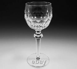 7 Waterford Cut Crystal Curraghmore Hock Wine Goblet Glass Set 7 3/8 Ireland