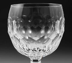 7 Waterford Cut Crystal Curraghmore Hock Wine Goblet Glass Set 7 3/8 Ireland
