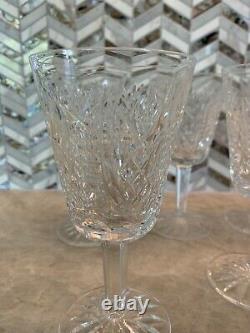 8 ANTIQUE WATERFORD CRYSTAL CLARE 5 5/8 Claret Wine Glasses
