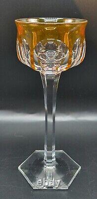 (8) Baccarat Malmaison Colored Wine Glasses, 7 3/8, France