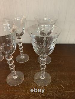 8 Bubble N°3 Crystal Wine Glasses From Saint Louis (Price Per Unit)