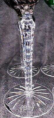 8 Cut Crystal Clear Industries Wine Grape Hock Stem Crafted in Hungary 4 Colors