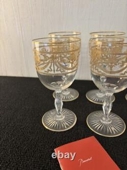 8 Gold Wine Glasses Attributed To Baccarat Crystal (Price Per Unit)