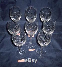 8 Gorgeous Gorham Crystal JOLIE Cut Pattern, Crystal Wine Glasses