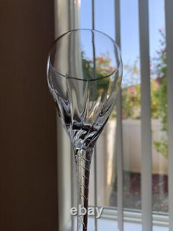 8 Lenox Encore Platinum WATER / WINE glasses 8 5/8 inches Blown Crystal goblets