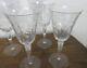 8 Libby Rock Sharpe Cut Crystal Wheel Cut Stem 7.75 Water, Wine Goblets, Fernwood