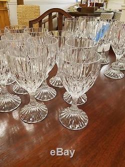 8 Mikasa Park Lane Lead Crystal Wine Glasses Goblets Stems