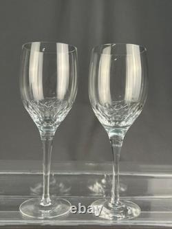8 Orrefors Prelude Clear Cut Crystal 7 3/8 Claret Wine Glasses MINT