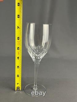 8 Orrefors Prelude Clear Cut Crystal 7 3/8 Claret Wine Glasses MINT