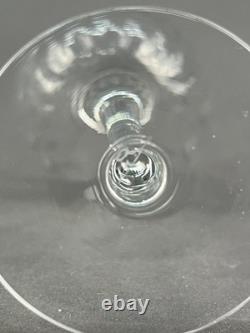 8 Orrefors Prelude Clear Cut Crystal 7 3/8 Claret Wine Glasses MINT