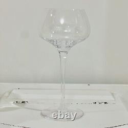 8 Portieux France Crystal Wine Glasses Ground Pontil 17th C Cristal Antique Vtg