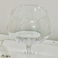 8 Portieux France Crystal Wine Glasses Ground Pontil 17th C Cristal Antique Vtg