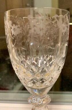 8 ROGASKA Crystal GALLIA 7 3/4 Tall Wine Glasses Blown Glass stemware