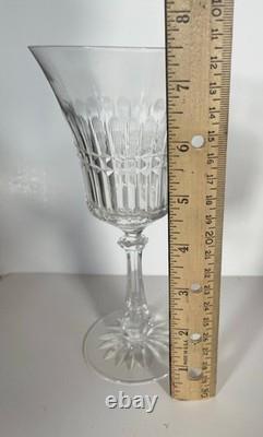 8 Rare Tiffin-Franciscan Blown Glass Crystal Wine Glasses #15098 Art Deco 7.5