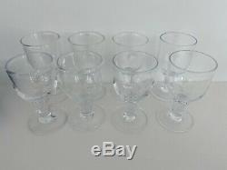 8 SIMON PEARCE Crystal ESSEX Hand Blown Studio Art Glass Water Wine Goblets