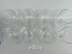 8 SIMON PEARCE Crystal ESSEX Hand Blown Studio Art Glass Water Wine Goblets