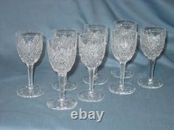8 St. Louis Cristal French Crystal Florence Pineapple Cut Wine Glasses 5.5