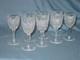 8 St. Louis Cristal French Crystal Florence Pineapple Cut Wine Glasses 5.5