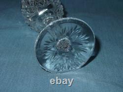 8 St. Louis Cristal French Crystal Florence Pineapple Cut Wine Glasses 5.5