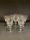 8 Val ST Lambert STATE OXFORD Clear Crystal Stemware Wine Glasses 1956-62