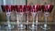 8 Vintage Cranberry Cut To Clear Hocks Goblets Set Of 8 7-3/4 Val St. Lambert