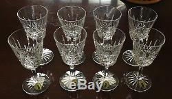 8 WATERFORD CRYSTAL LISMORE WHITE WINE GLASSES Brand New