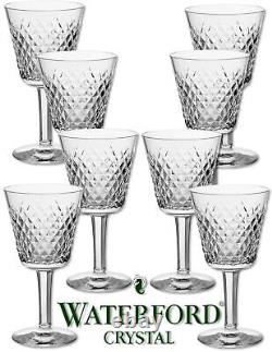8 WATERFORD Crystal Alana Claret Red Wine Stems 5 7/8 Vintage BRAND NEW Mint