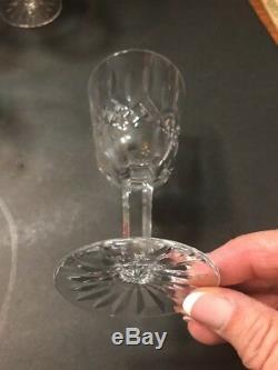 8 WATERFORD LISMORE WHITE WINE GLASSES 5 1/2 New