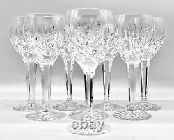 8 Waterford Ballymore 7 Claret Or White Wine Glasses, Script Mark, Ireland