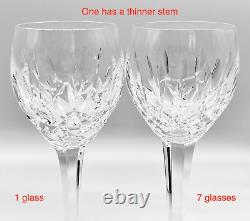 8 Waterford Ballymore 7 Claret Or White Wine Glasses, Script Mark, Ireland