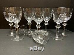 8 Waterford CURRAGHMORE WINE GOBLETS 7 Claret Red Wine Glasses Crystal Minty