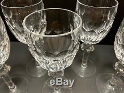 8 Waterford CURRAGHMORE WINE GOBLETS 7 Claret Red Wine Glasses Crystal Minty